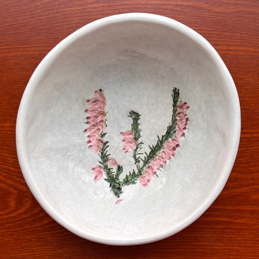 Salt Marsh Pottery Handcrafted Ceramic Dish “Winterbeauty” Vintage 1993